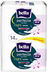 Ночные прокладки женские bella Perfecta Night silky drai, 14 шт.