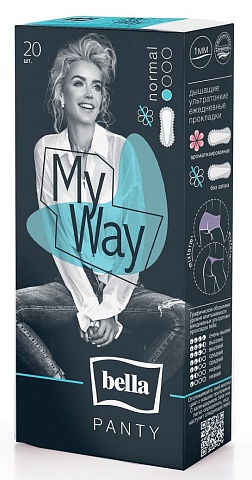 Прокладки ежедневные ультратонкие Panty My Way sensitive, 20 шт./уп.