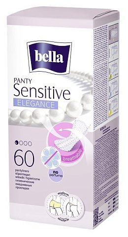 Прокладки ежедневные  ультратонкие bella  Panty Sensitive Elegance, 60 шт.    