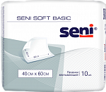 Пеленки Seni Soft Basic 40 x 60 см, 10шт.