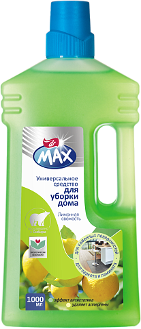 Универсальное моющее средство для дома, лимон, 1 л